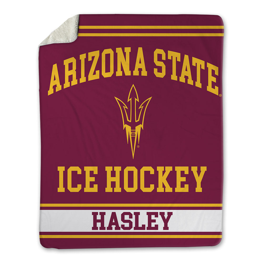 Arizona State - NCAA Men's Ice Hockey : Connor Hasley - Blanket-0