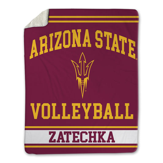 Arizona State - NCAA Women's Volleyball : Estella Zatechka - Blanket-0