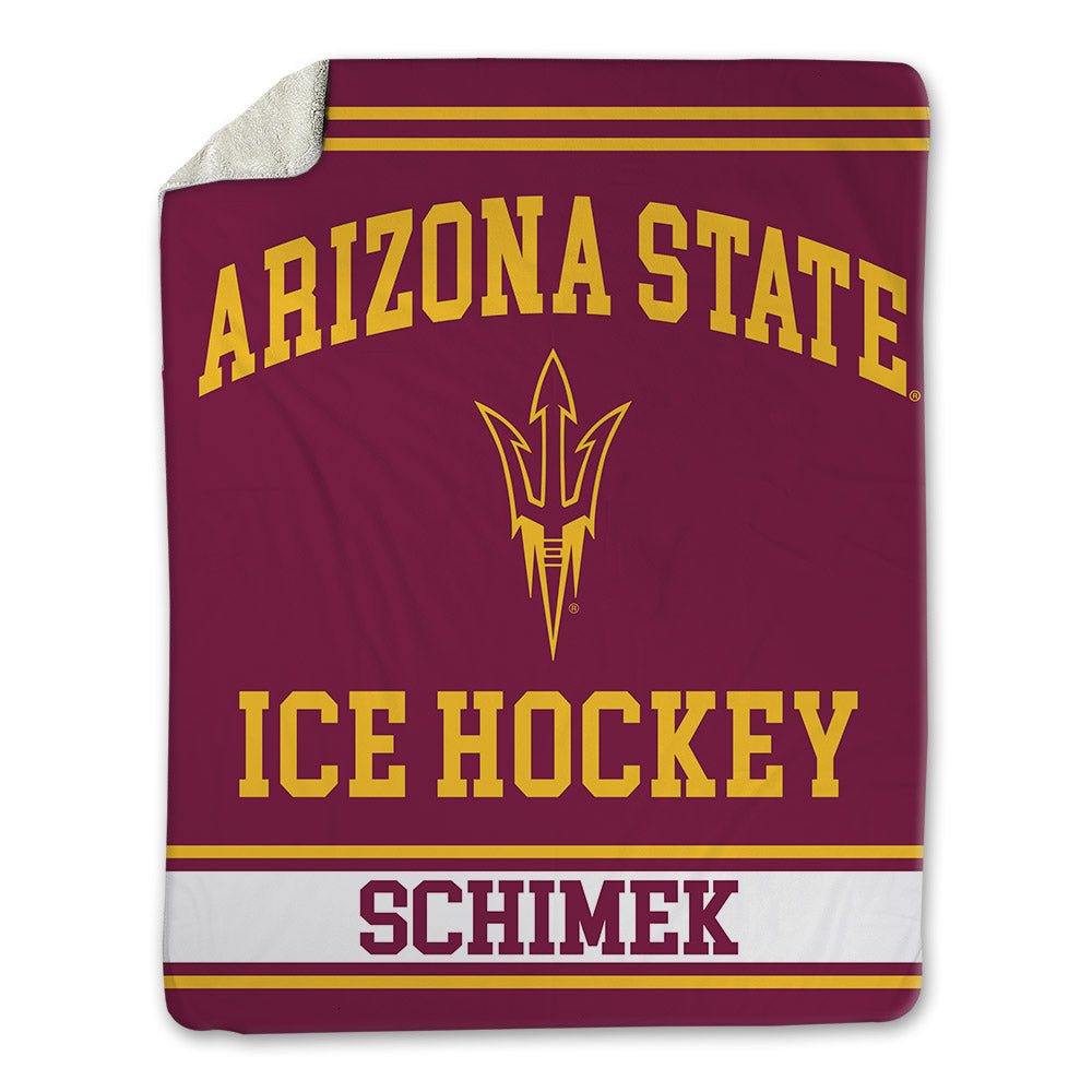 Arizona State - NCAA Men's Ice Hockey : Bennett Schimek - Blanket-0