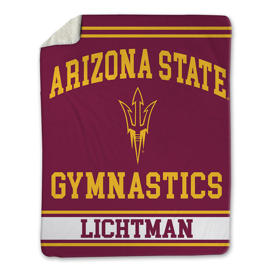 Arizona State - NCAA Women's Gymnastics : Caroline Lichtman - Blanket-0