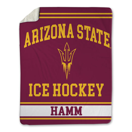 Arizona State - NCAA Men's Ice Hockey : Chase Hamm - Blanket-0