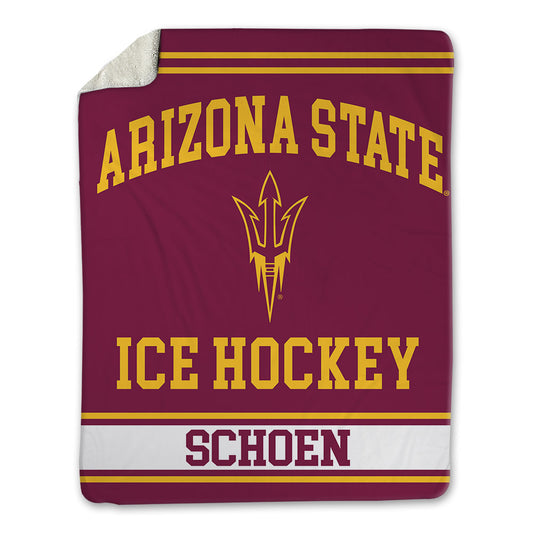 Arizona State - NCAA Men's Ice Hockey : Charlie Schoen - Blanket-0