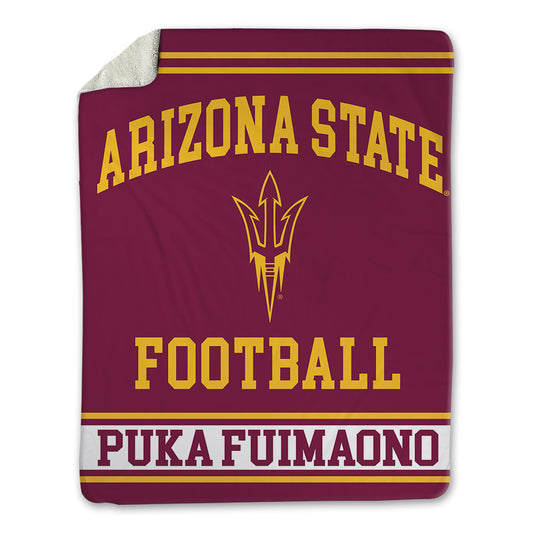 Arizona State - NCAA Football : Lee "Puka" Fuimaono - Blanket-0