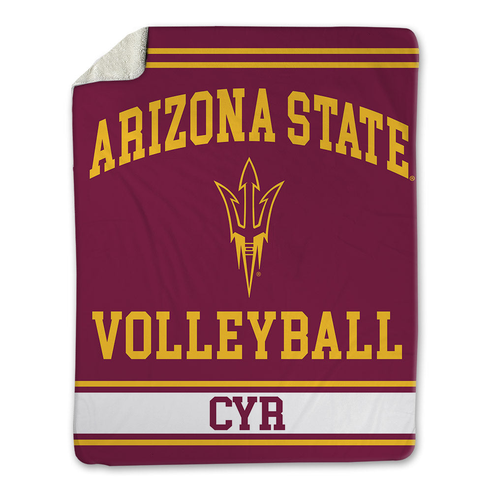 Arizona State - NCAA Women's Volleyball : Angelique Cyr - Blanket-0