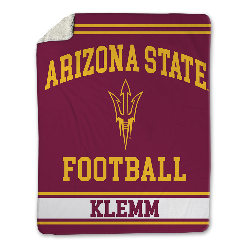 Arizona State - NCAA Football : Jalen Klemm - Blanket-0