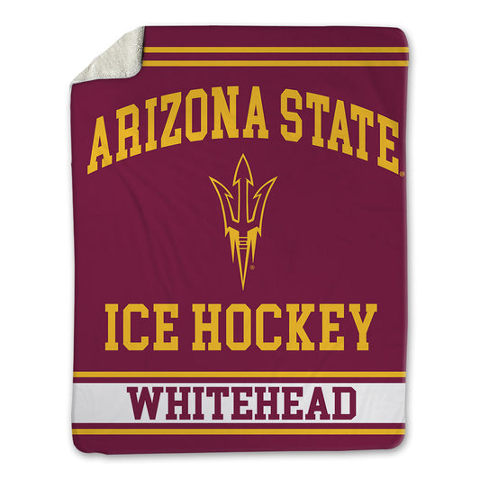 Arizona State - NCAA Men's Ice Hockey : Braxton Whitehead - Blanket-0