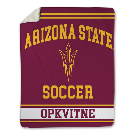 Arizona State - NCAA Women's Soccer : Ella Opkvitne - Blanket-0