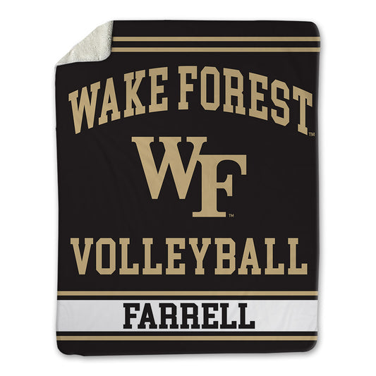 Wake Forest - NCAA Women's Volleyball : Emma Farrell - Blanket-0