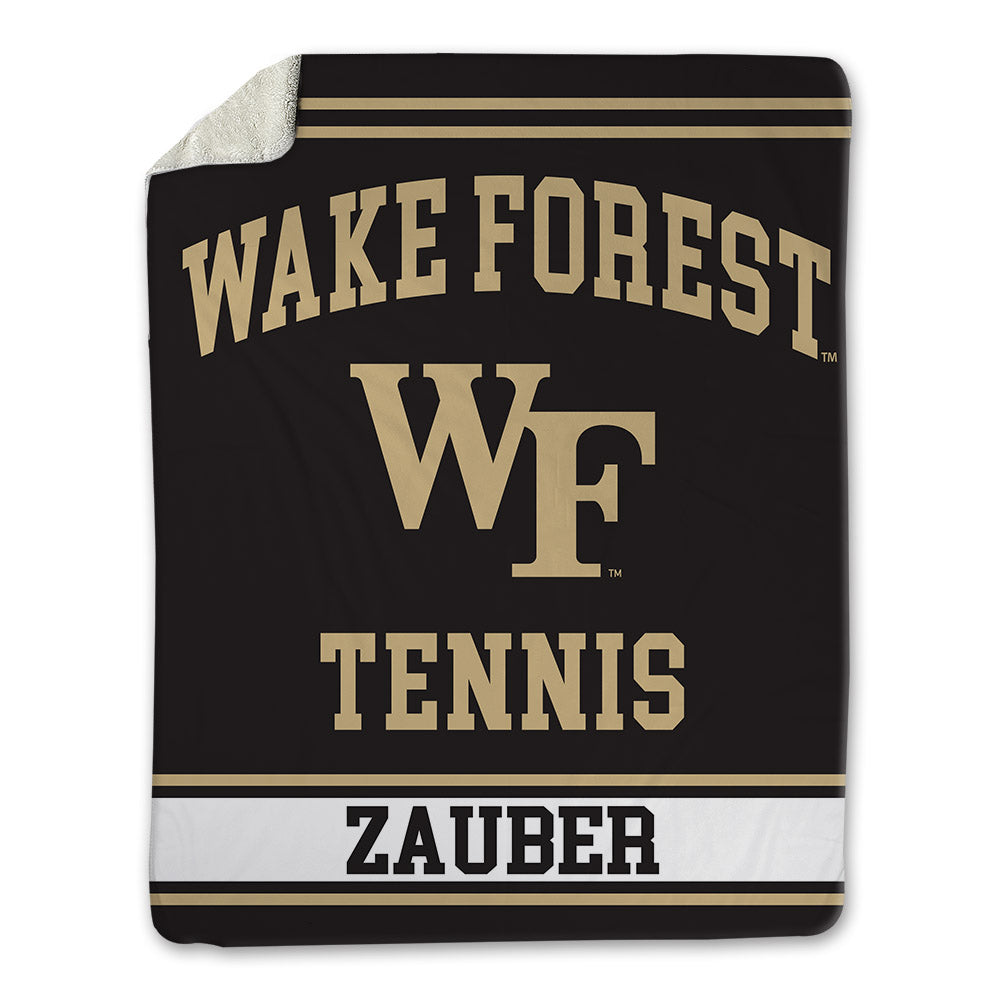 Wake Forest - NCAA Men's Tennis : Ariel Zauber - Blanket-0