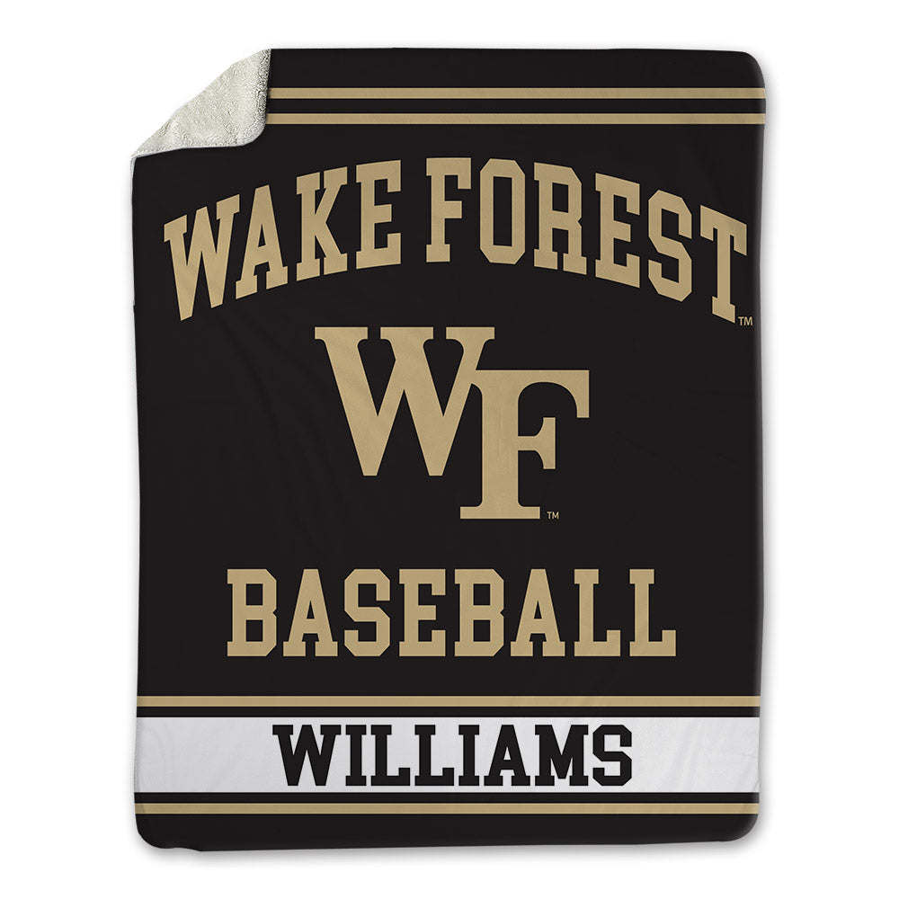 Wake Forest - NCAA Baseball : Javar Williams - Blanket-0