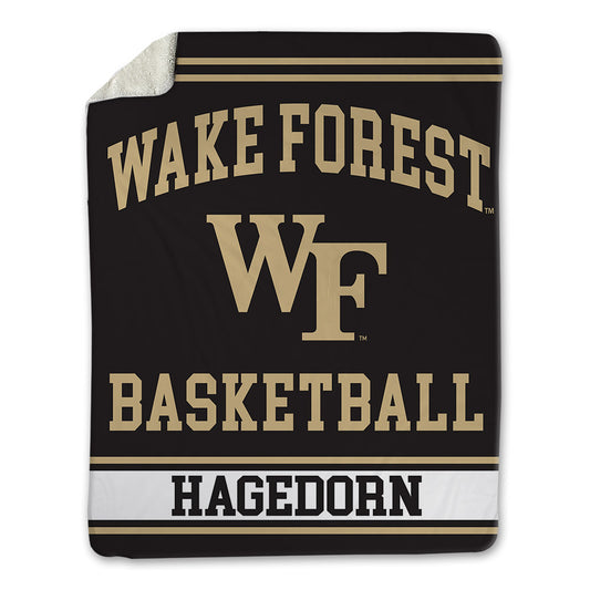 Wake Forest - NCAA Men's Basketball : Mason Hagedorn - Blanket-0