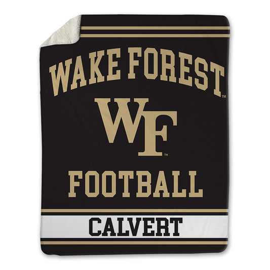 Wake Forest - NCAA Football : Connor Calvert - Blanket-0