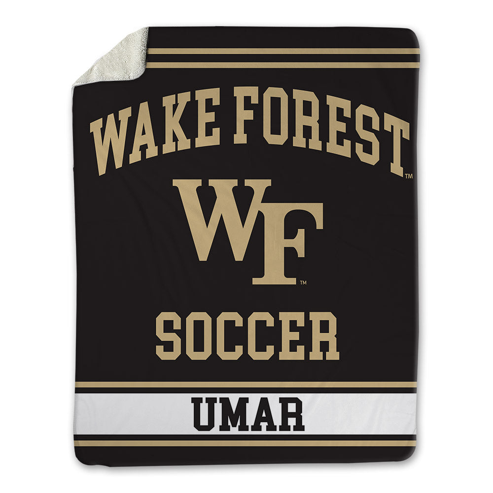 Wake Forest - NCAA Men's Soccer : Basit Umar - Blanket-0