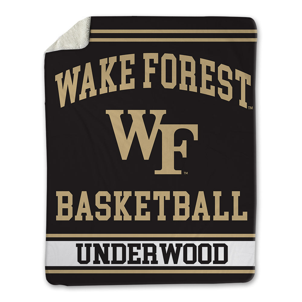 Wake Forest - NCAA Men's Basketball : Will Underwood - Blanket-0