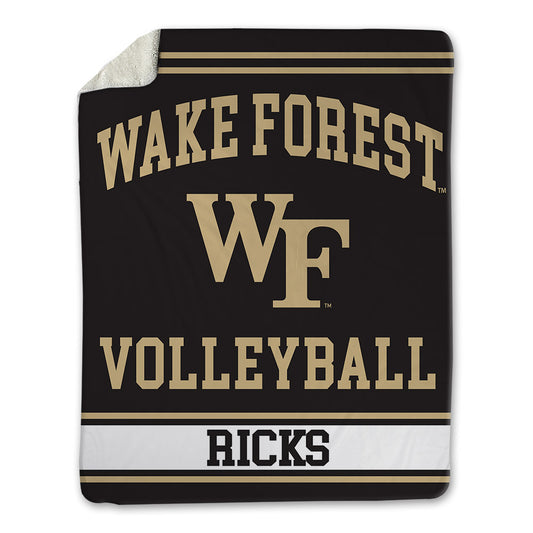 Wake Forest - NCAA Women's Volleyball : Laila Ricks - Blanket-0