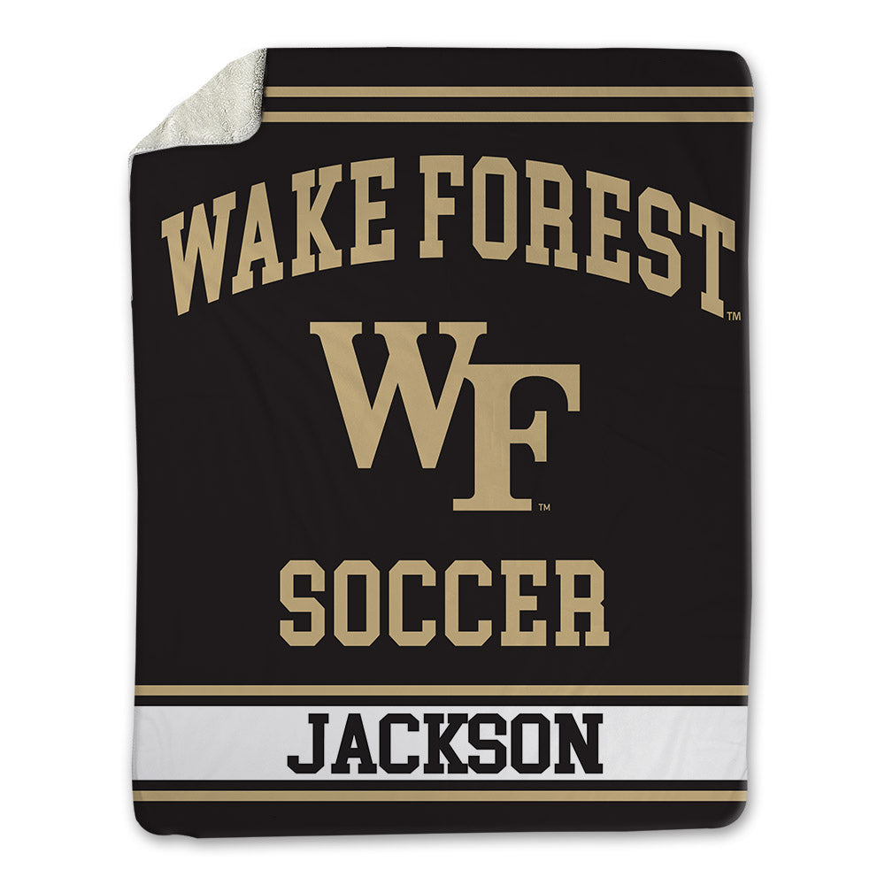 Wake Forest - NCAA Men's Soccer : Will Jackson - Blanket-0