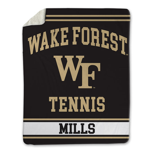 Wake Forest - NCAA Women's Tennis : Makayla Mills - Blanket-0