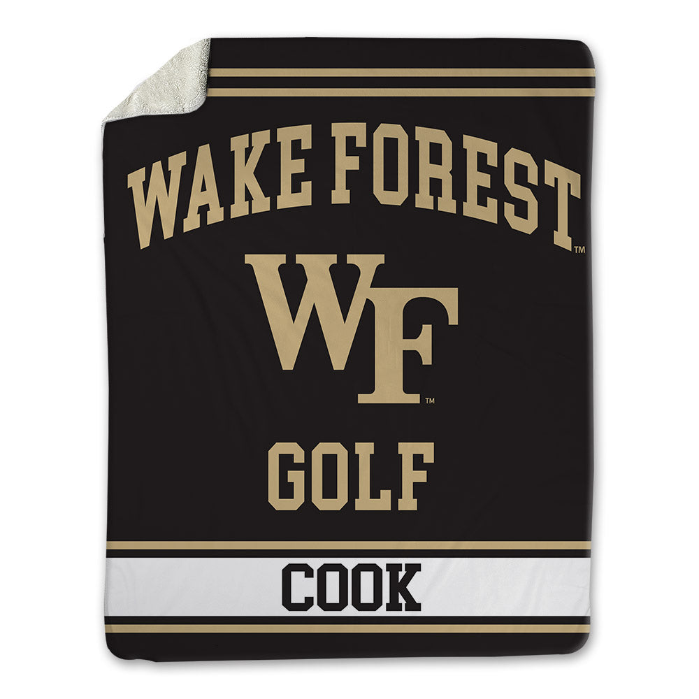 Wake Forest - NCAA Men's Golf : Maddux Cook - Blanket-0