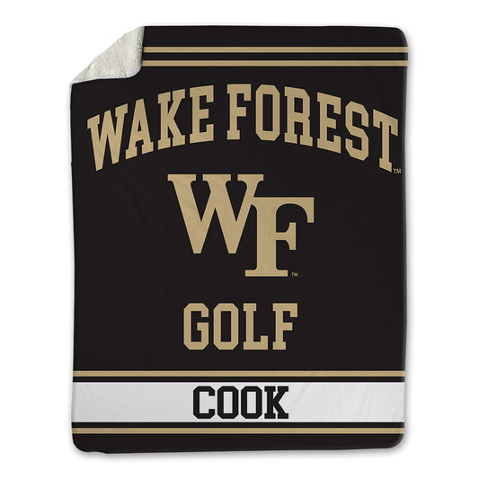 Wake Forest - NCAA Men's Golf : Maddux Cook - Blanket-0
