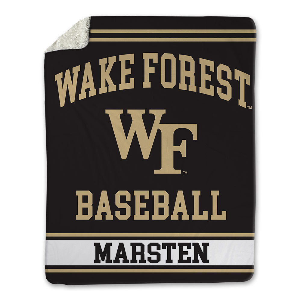 Wake Forest - NCAA Baseball : Duncan Marsten - Blanket-0