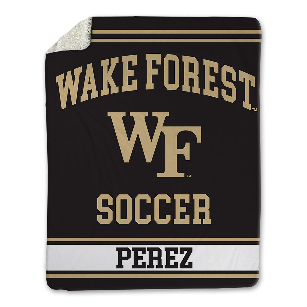 Wake Forest - NCAA Men's Soccer : Jose Perez - Blanket-0