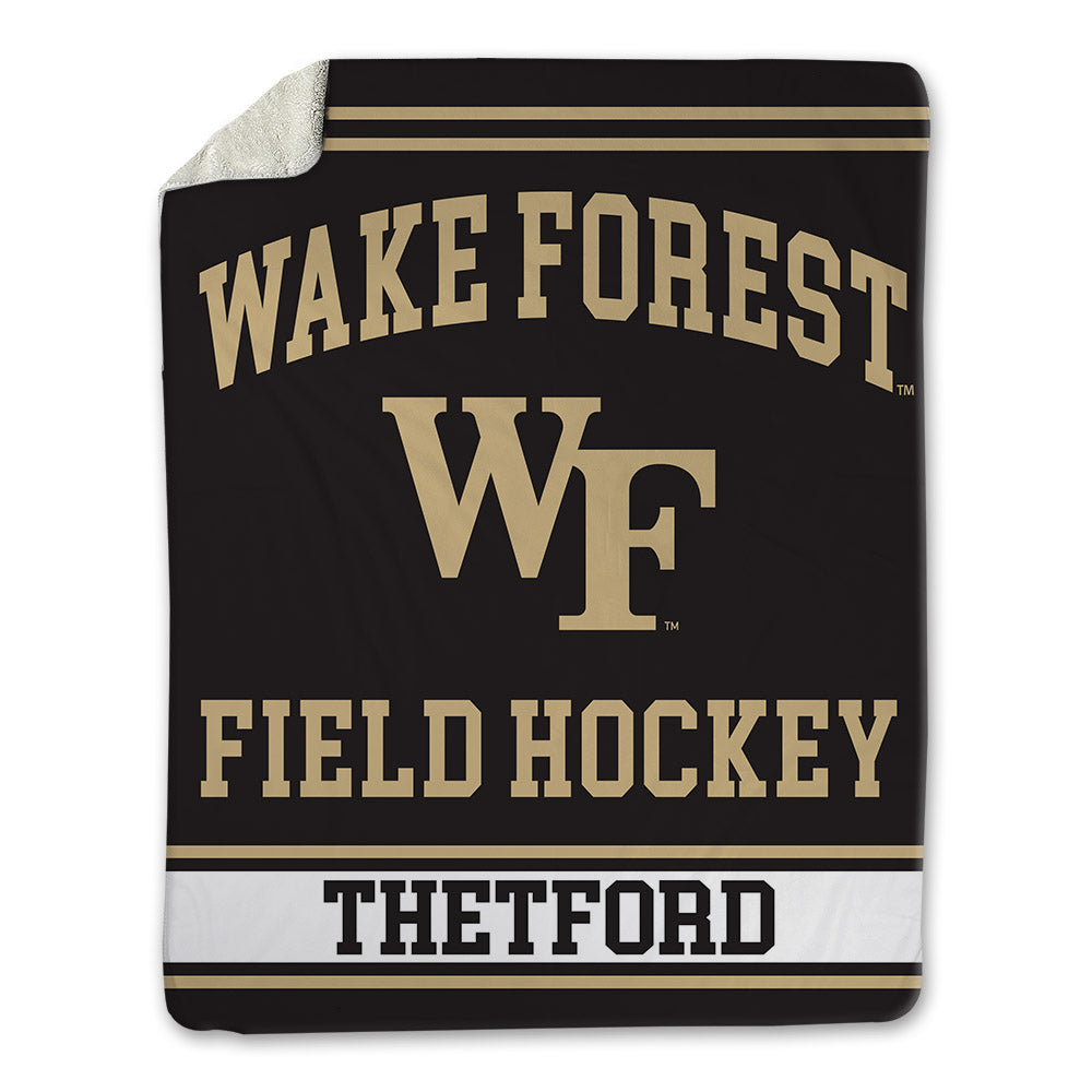 Wake Forest - NCAA Women's Field Hockey : Rachel Thetford - Blanket-0