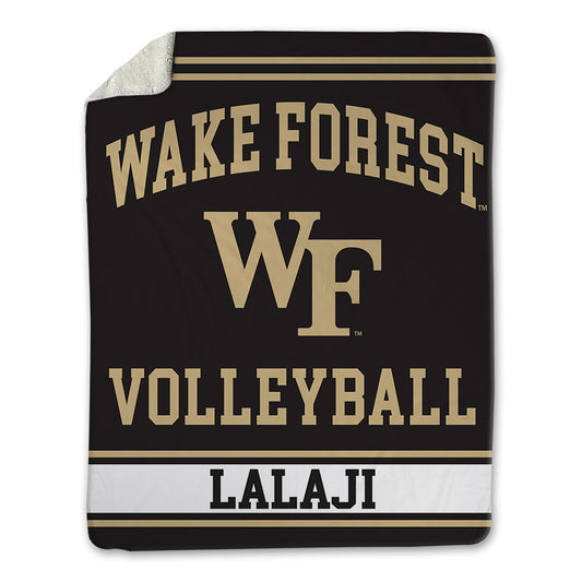 Wake Forest - NCAA Women's Volleyball : Dhru Lalaji - Blanket-0