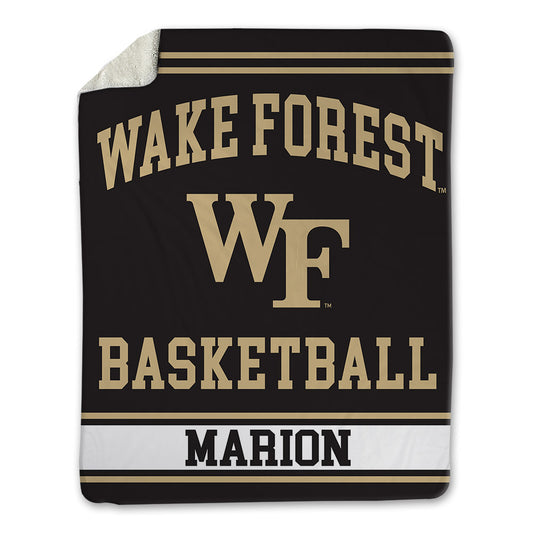 Wake Forest - NCAA Men's Basketball : Marqus Marion - Blanket-0