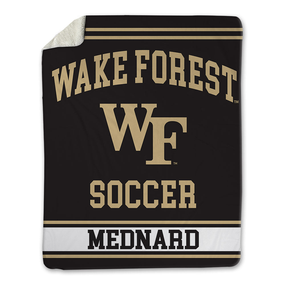Wake Forest - NCAA Men's Soccer : Jonah Mednard - Blanket-0