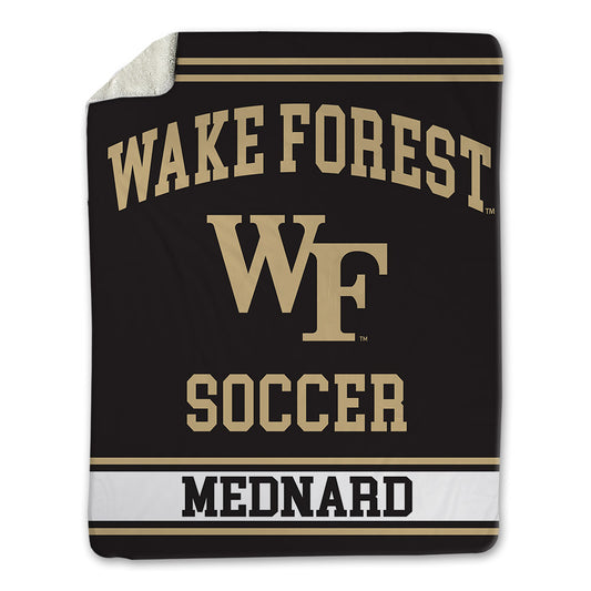 Wake Forest - NCAA Men's Soccer : Jonah Mednard - Blanket-0