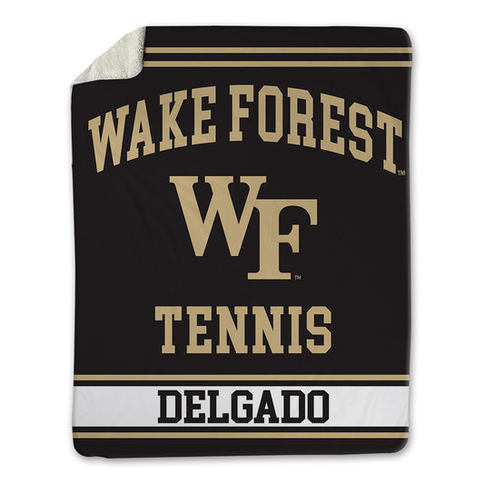 Wake Forest - NCAA Men's Tennis : Andrew Delgado - Blanket-0