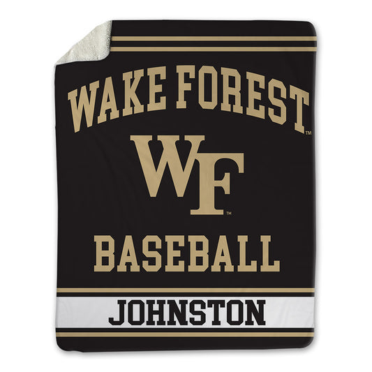 Wake Forest - NCAA Baseball : Zach Johnston - Blanket-0