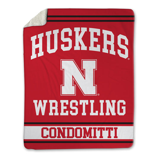 Nebraska - NCAA Wrestling : Jagger Condomitti - Blanket-0