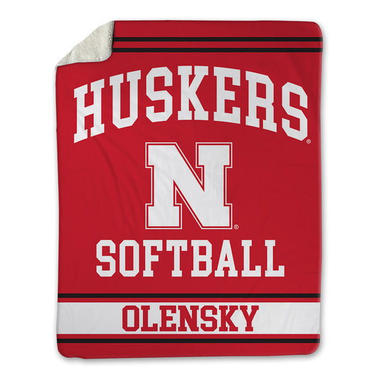 Nebraska - NCAA Softball : Caitlin Olensky - Blanket-0