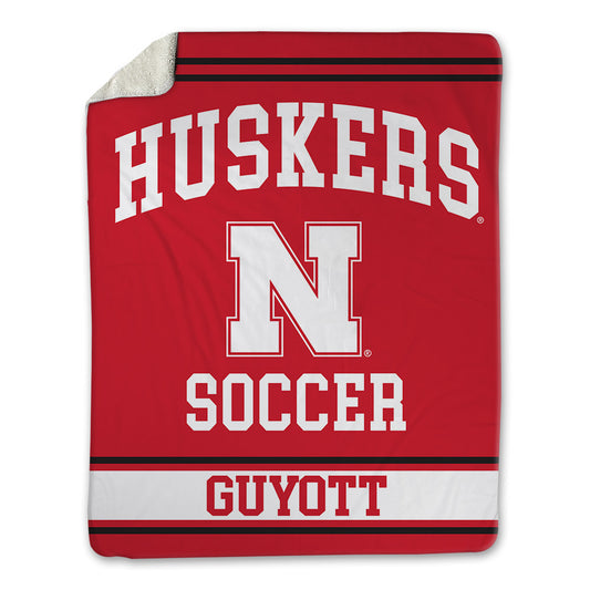 Nebraska - NCAA Women's Soccer : Ella Guyott - Blanket-0