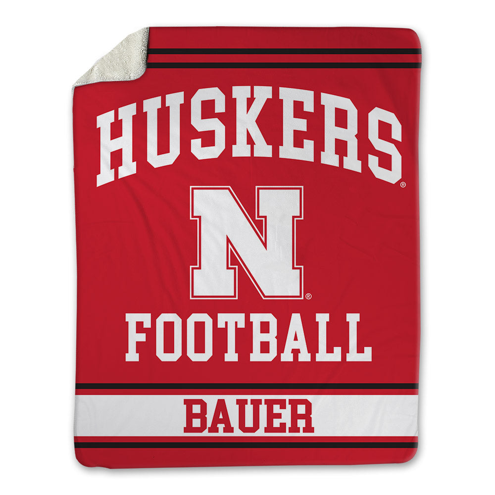 Nebraska - NCAA Football : Rowdy Bauer - Blanket Blanket-0