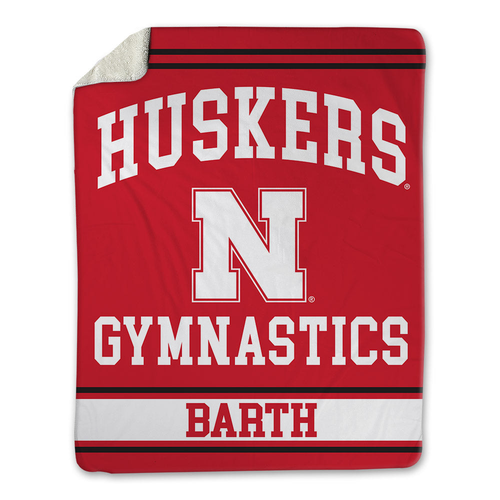 Nebraska - NCAA Women's Gymnastics : Katelyn Barth - Blanket-0