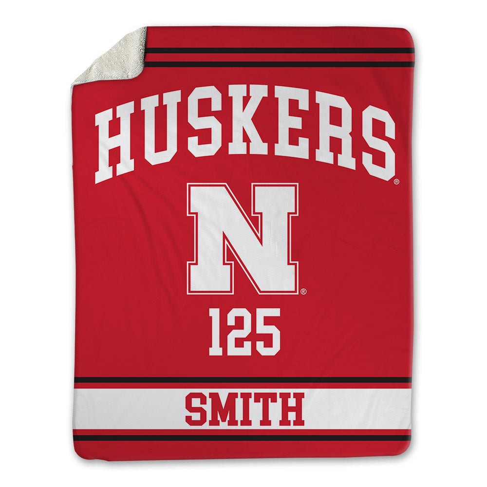 Nebraska - NCAA Wrestling : Caleb Smith - Blanket-0