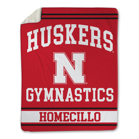 Nebraska - NCAA Women's Gymnastics : Lauren Homecillo - Blanket-0