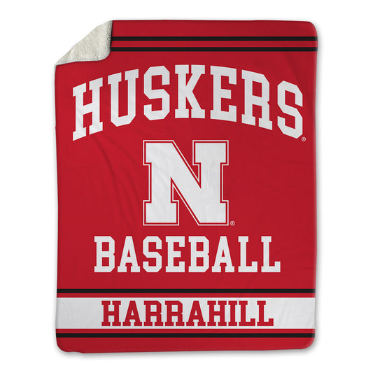 Nebraska - NCAA Baseball : Ryan Harrahill - Blanket-0
