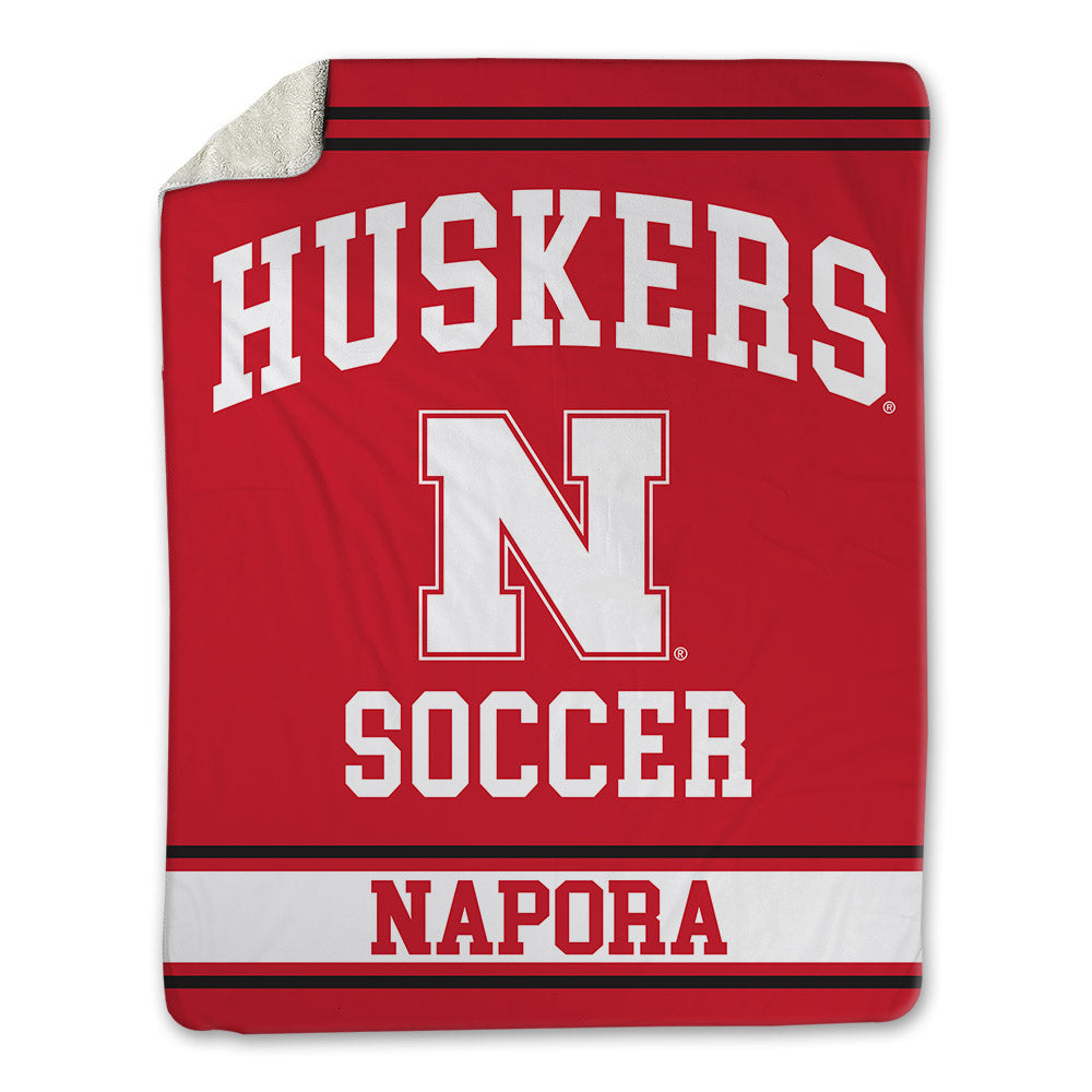 Nebraska - NCAA Women's Soccer : Allison Napora - Blanket-0