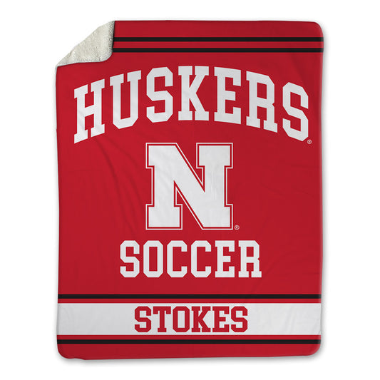 Nebraska - NCAA Men's Soccer : Rhett Stokes - Blanket-0