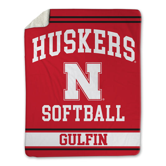 Nebraska - NCAA Softball : Elisa Gulfin - Blanket-0