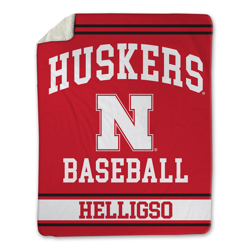 Nebraska - NCAA Baseball : Hogan Helligso - Blanket-0