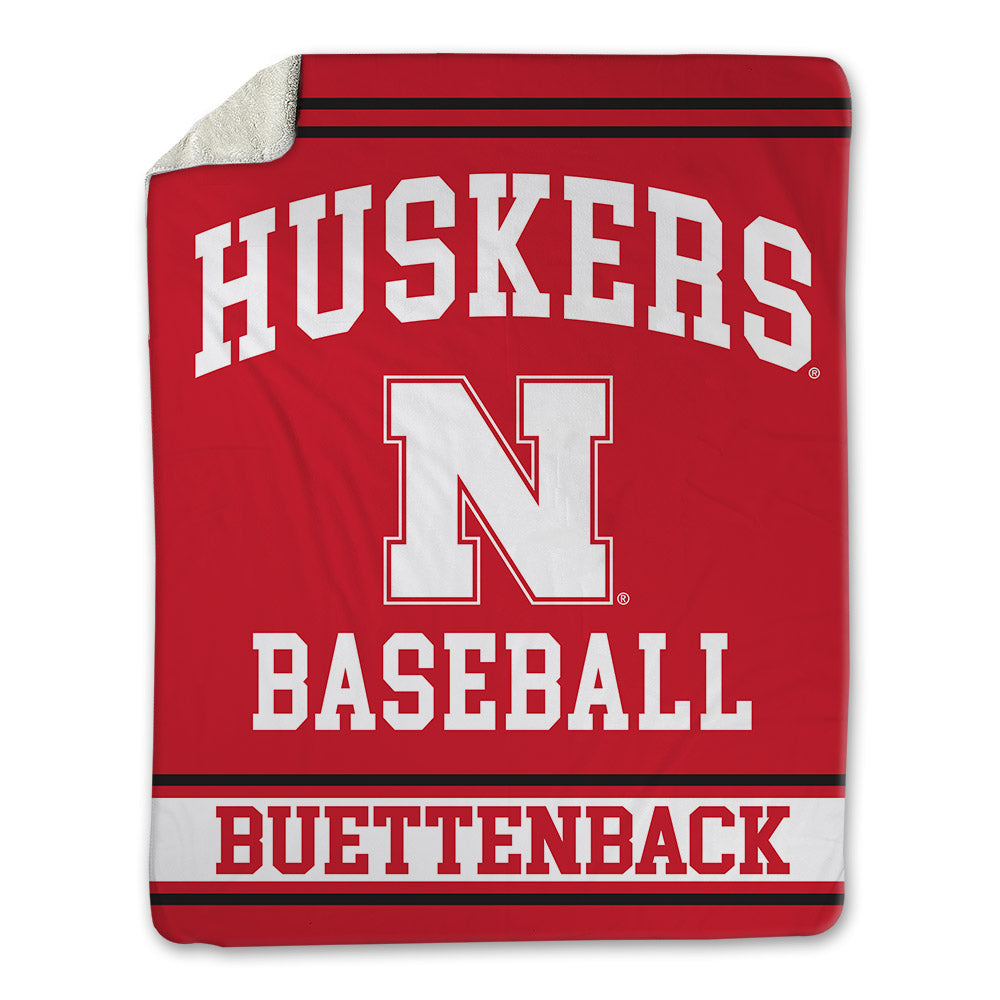 Nebraska - NCAA Baseball : Max Buettenback - Blanket-0