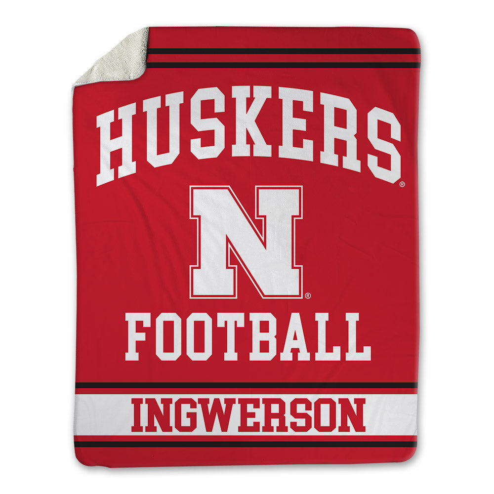 Nebraska - NCAA Football : Eric Ingwerson - Blanket-0