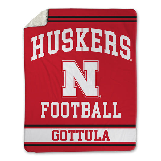 Nebraska - NCAA Football : Gunnar Gottula - Blanket-0