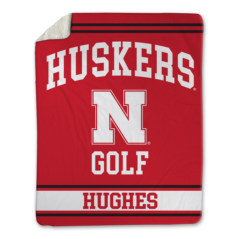 Nebraska - NCAA Men's Golf : Rhett Hughes - Blanket-0