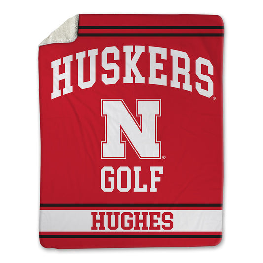 Nebraska - NCAA Men's Golf : Rhett Hughes - Blanket-0