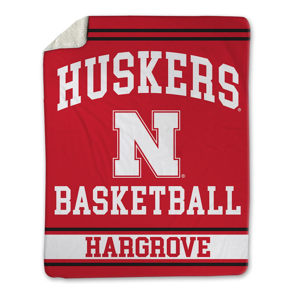 Nebraska - NCAA Women's Basketball : Amiah Hargrove - Blanket-0